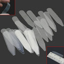 200Pcs Applied Plastic Unisex Formal Dress Shirt Collar Stays Bones Stif BJR