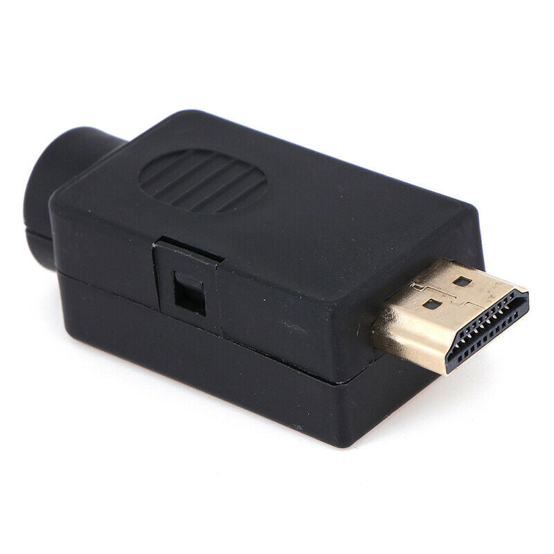 HDMI Male 19P Plug Breakout Terminals Solderless Connector With Cover pwATAU Gw