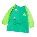 Kid Drawing Long Sleeve Waterproof Painting Apron with Pocket L Green