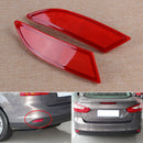 2pcs Red Rear Bumper Reflector Left & Right Plastic Fit For Ford Focus 2012-2015