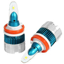 2pcs Mi2 H8/H9/H11 LED Car Headlight Bulbs 50W 6000lm 6500k 12V Headlamp