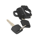 Black Motorcycle Helmet Anti-theft Lock Security for Motorcycles 7/8" 22mm