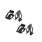 10Set Car SUV Front Console Dash Dashboard Trim Metal Retainer Universal Black