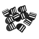Plastic Backpack Luggage Webbing Strap Ladder Slider Buckles Lock 1" 10 Pcs
