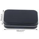 Storage Box Small Jewelry Candy Coin Key Organizer Tin Flip Black Gifts Seale@