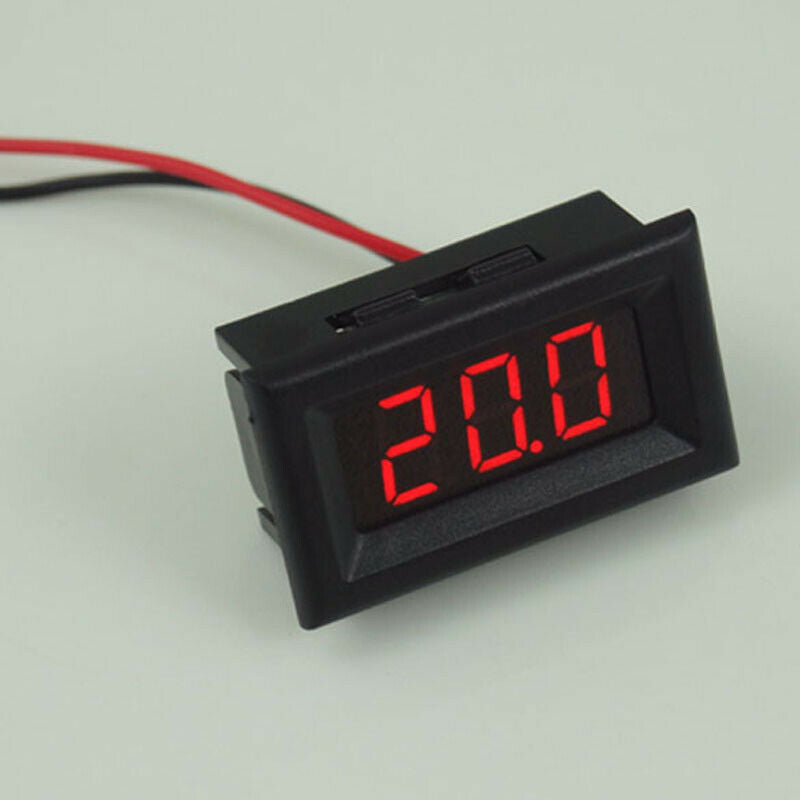Mini Two Wires Digital Voltmeter Red LED Display DC2.5-30V Voltage Meter A