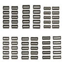 10x Black Watch Band Strap Replacement Small Rubber Strap Loops Holder 18mm