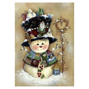 5D DIY Full Drill Diamond Painting Xmas Snowman Cross Stitch Embroidery Kit