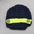 Newborn Baby Crochet Photo Props 3pcs Clothes Hat Bowtie Suspender Pants