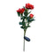 2 Pieces Solar Lights Rose Flower with Red Buds, Outdoor Waterproof LED Lamps
