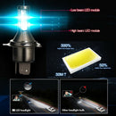 TXVSO8 2pcs M4 H4 LED Bulbs Bi-Xenon Hi/Lo 110W 26000LM Headlight Conversio