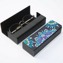 DIY Diamond Pinting Leather Eye Glasses Storage Box Sunglasses Organizer