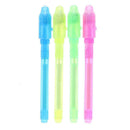 4pcs Office Drawing Magic Highlighters UV Invisible Ink Pen Highlighters A
