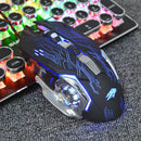 1X(Sunrose X2 Wired Usb Computer Gaming Mouse 6D Colorful Glow Buttons Lapt