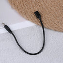 DC power micro usb female socket to dc 3.5 x 1.35mm male plug adapter cable Jlj