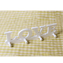 4Hooks White LOVE Coat Hat Clothes Robe Key Holder Rack Wall Hanger Home  FE FT