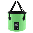Folding Bucket Water Container Bag for Outdoor Camping Fishing 20L Green