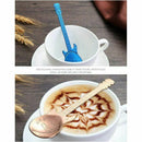 5 Pcs Guitar Coffee Teaspoons Spoon, Musical Demitasse Spoon Stainless Stee N3B6
