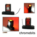 2X Recovery Side Rear Rubber Marker Outline Led Red White Amber Lights Lamp