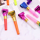 20Pcs small multi color party blowouts whistles kids birthday party toys  JR