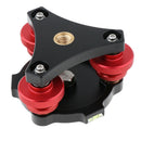 LP-64 Tripod Leveling Base Tri-wheel Precision Leveler Adjustment for Tripod
