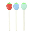 10pcs Cute Strawberry Black 0.5 mm Gel Pen, Cute Creative Stationery B9B2