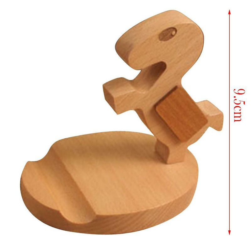 Wood Universal Cell Phone Desktop Stand Holder For Phone Tablet- Cute Horse