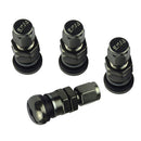 Auto Car Wheel Tire Valve Stem W/ Dust Cap Aluminum Alloy Gray 4Pieces