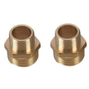 4Pcs 1/2 inch BSP to 3/8 inch SP Male Thread Brass Pipe Hex Nipple Fitting Q2O6
