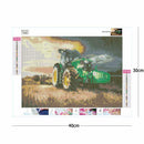 5D DIY Full Drill Square Diamond Painting Tractor Cross Stitch Embroidery