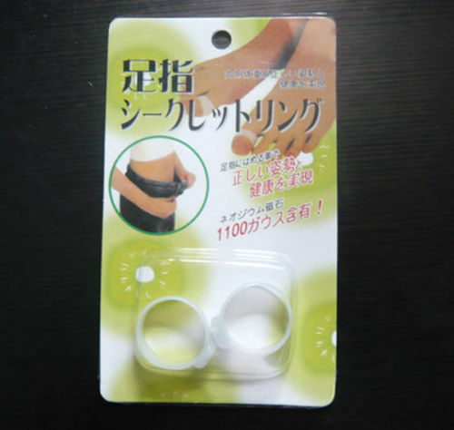 4x Abnehmen FuÃƒÅ¸ Magnetic Toe Ring Gewichtsverlust Gesundheit Fitness ^~GN Gw