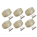 Set of 6 Plastic Guitars Tuning Peg Button Shifter with Screw Gaskets