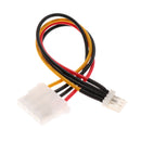 17cm Floppy Drive 4Pin Male to Large 4Pin Female Adapter Converter Cable