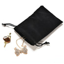 2X Jewelry Bag Black Velvet Necklace Ring Earrings Storage Bag Display Bages 3C
