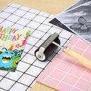Hard Rubber Roller Wooden Handle Printing Ink Brayer Artists Art Tool (M) A