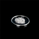 2Pcs Magic Ring and Chain Cool Magic Trick Props Metal Knot Ring On Chain 3c