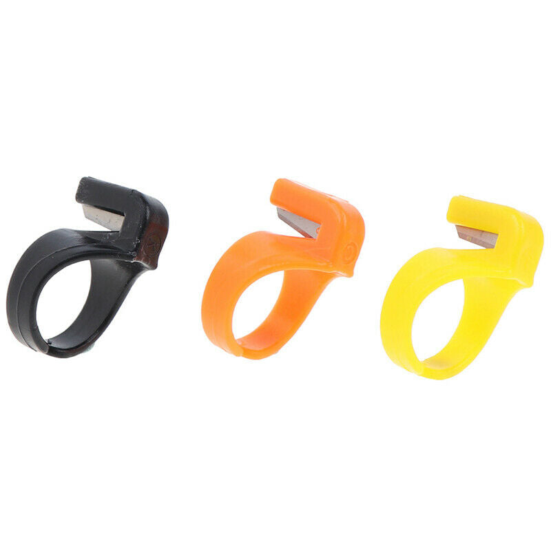 3pcs Finger Blade Needle Craft Thimble Sewing Ring Thread Cutter DIY Sewing Gw