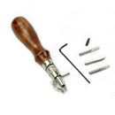 7 in 1 Multipurpose Leather Craft Tool Sew&Crease Leather Edge Beveler Tool OZ
