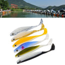 6pcs 11.5cm/11g Soft Silicone Fishing Lures Fishing Tackle Bass Bait Mixed Color