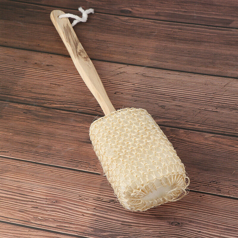 Massage Sponge Scrubber Natural Sisal Bath Shower Brush Portable Backs Brush Hn