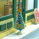 Mini Snow Christmas Tree Decor For Home Supplies Pine Decoration Trees Chri P4X8
