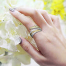 1pc Adjustable Ring Leaf Thumb Fingers Rings Opening Jewelry Women Gift Fas I1C4