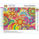 5D DIY Full Drill Diamond Painting Colorful Flowers Cross Stitch Embroidery