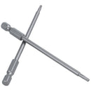 10 Pcs Hex Shank Magnetic 2.8mm Torx T10 Security Screwdriver Bit