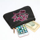 5D Diamond Rose Painting Clutch Bag Leather Wallet Handbag DIY For Women Zipper
