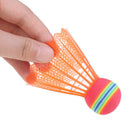12 PCS Badminton EVA Rainbow Ball Head Nylon Badminton Feathers For Game OZ