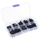 180Pcs M3 Nylon Male-Female Hex Spacers Screws Nuts Assorted Kit With Case Box