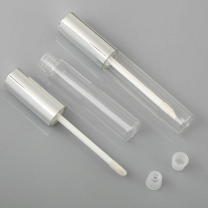 5Pcs 10ML Beautiful Pretty Empty Clear Lip Gloss Tube Lip Balm Bottle Container