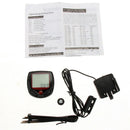 15-Functions Bicycle LCD Computer Waterproof Cycling Odometer Speedometer