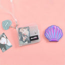 Women Purse PVC Clear Short Purse Mini Money Wallet Card Case Bag (White) SN9F